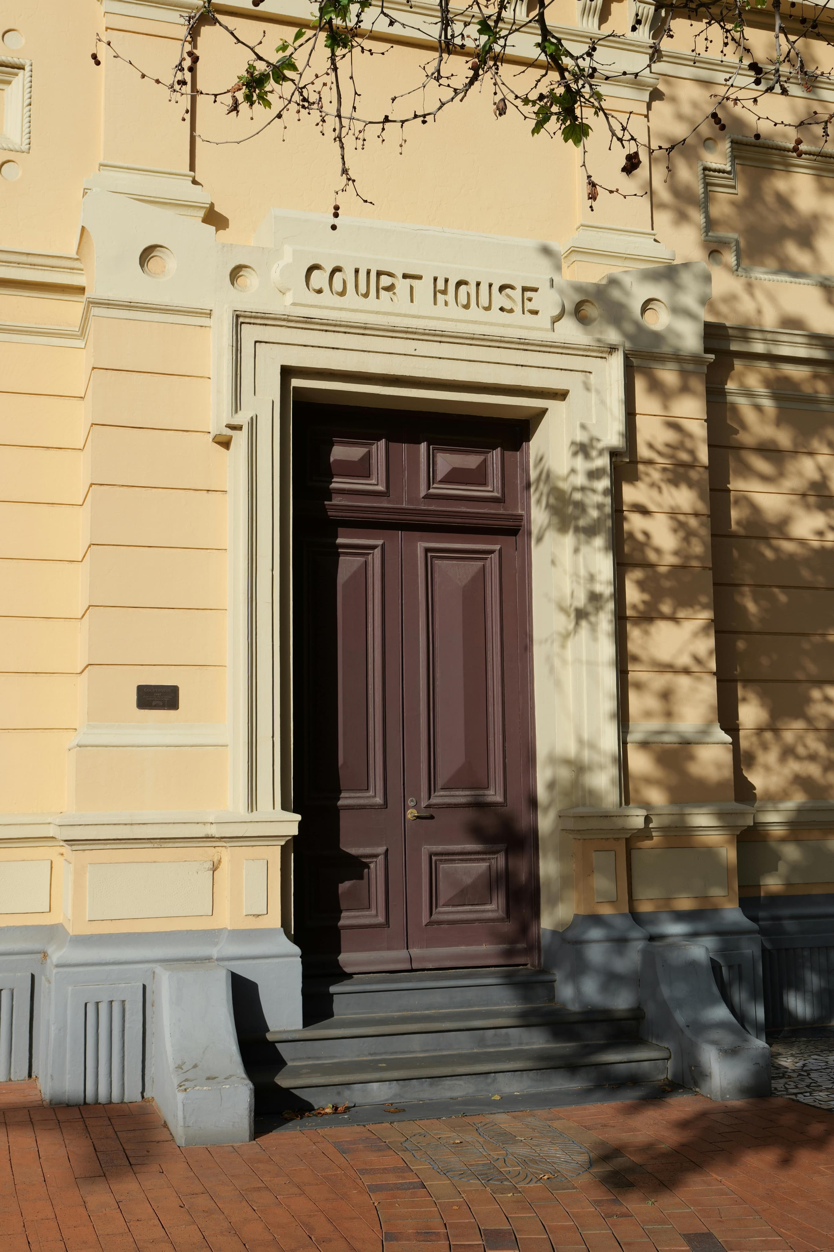 Historic courthouse door